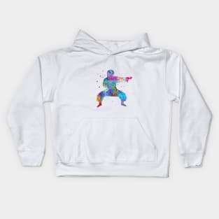 Karate fighter girl Kids Hoodie